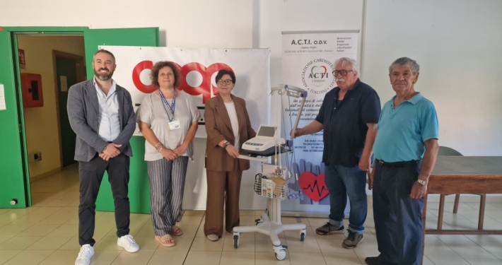 SANITÀ. NUOVO ELETTROCARDIOGRAFO DONATO ALLA CASA DELLA COMUNITÀ DI PORTOMAGGIORE - OSTELLATO