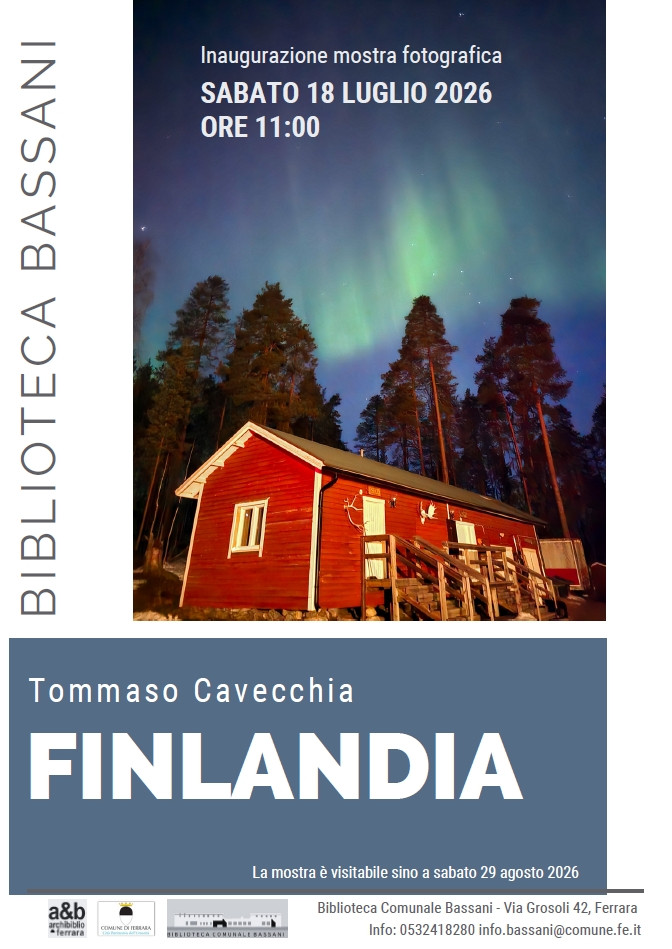 CULTURA. LA MOSTRA FOTOGRAFICA "FINLANDIA" DI TOMMASO CAVECCHIA E L'IMPEGNO PER LA TUTELA DELLA NATURA